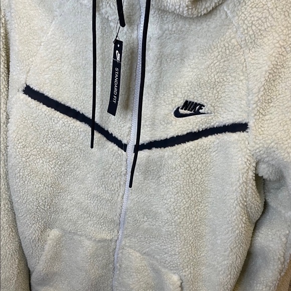 NWT Nike Wool Zip Up Hooded Sweater - Picture 4 of 5
